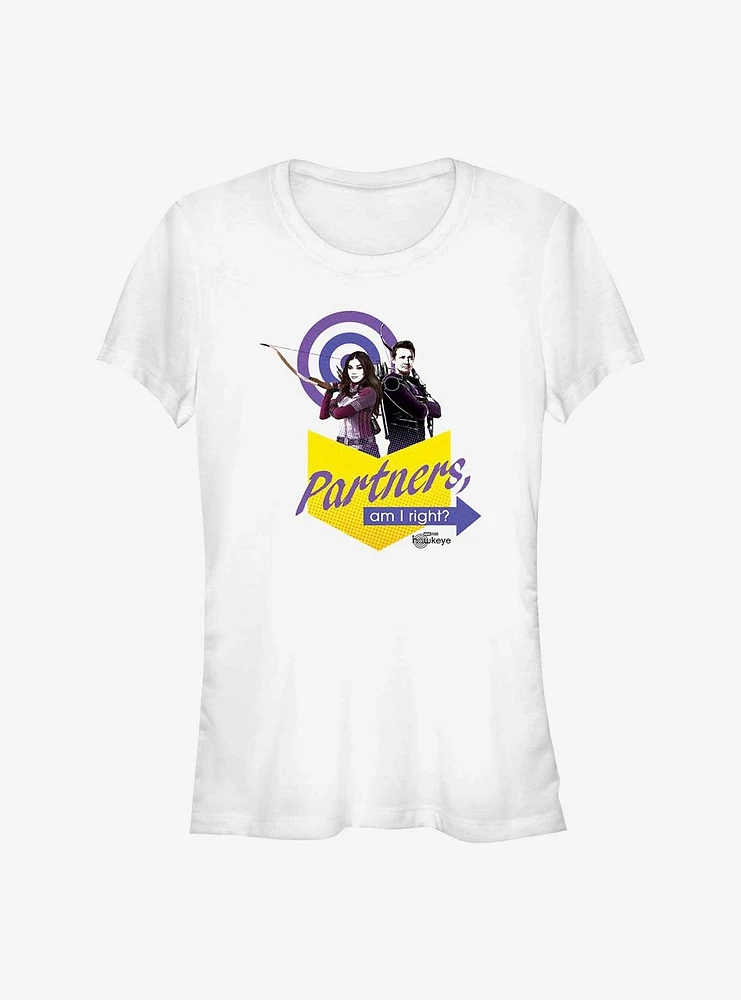 Marvel Hawkeye Partners Badge Girls T-Shirt