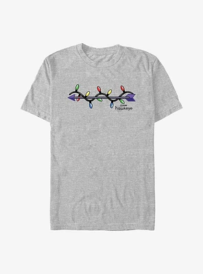 Marvel Hawkeye Arrow Xmas Lights Logo T-Shirt