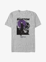 Marvel Hawkeye Red Moon Skyline T-Shirt