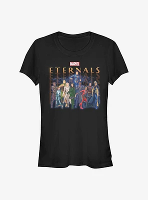 Marvel Eternals Group Repeating Girls T-Shirt