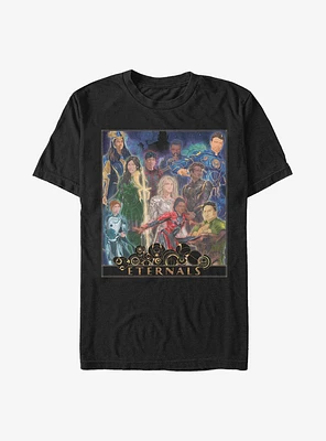 Marvel Eternals Gold Frame Poster T-Shirt