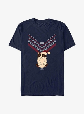 Marvel Hawkeye Cat Sweater Pattern T-Shirt