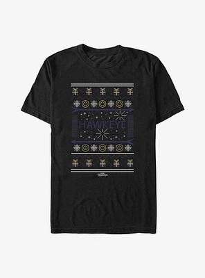 Marvel Hawkeye Christmas Sweater Pattern T-Shirt