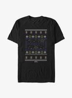 Marvel Hawkeye Christmas Sweater Pattern T-Shirt