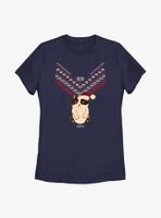 Marvel Hawkeye Cat Sweater Pattern Womens T-Shirt