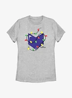Marvel Hawkeye Christmas Lights Logo Womens T-Shirt