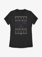 Marvel Hawkeye Christmas Sweater Pattern Womens T-Shirt