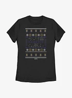 Marvel Hawkeye Christmas Sweater Pattern Womens T-Shirt