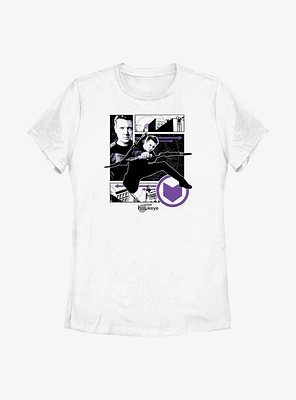 Marvel Hawkeye Graphic Panels Womens T-Shirt