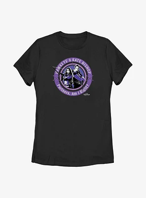 Marvel Hawkeye Kate Stamp Womens T-Shirt