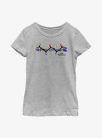 Marvel Hawkeye Arrow Christmas Lights Logo Youth Girls T-Shirt