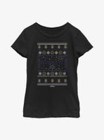 Marvel Hawkeye Christmas Sweater Pattern Youth Girls T-Shirt