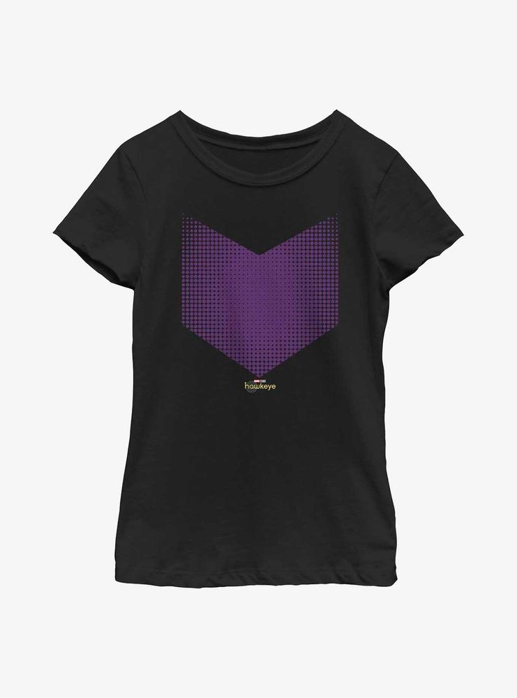 Marvel Hawkeye Halftone Logo Youth Girls T-Shirt