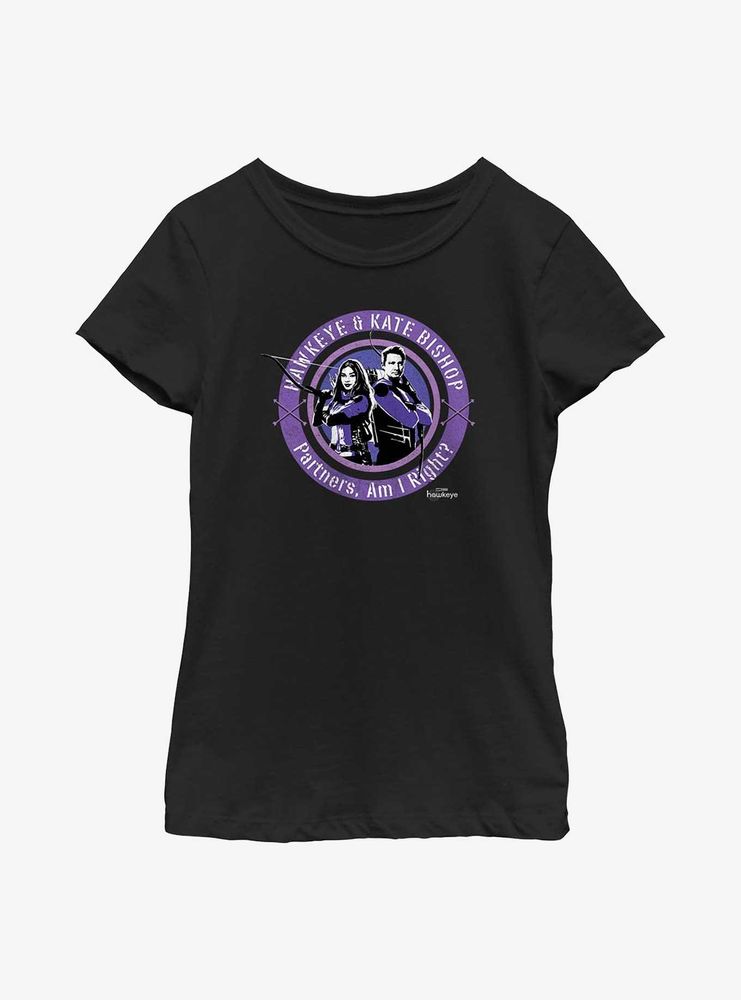 Marvel Hawkeye Kate Stamp Youth Girls T-Shirt