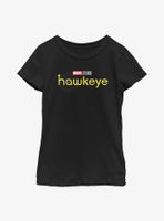 Marvel Hawkeye Logo Yellow Youth Girls T-Shirt