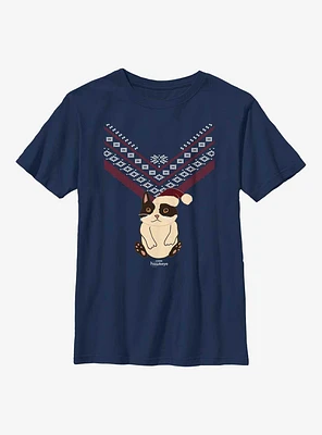 Marvel Hawkeye Cat Sweater Pattern Youth T-Shirt