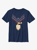 Marvel Hawkeye Cat Sweater Pattern Youth T-Shirt