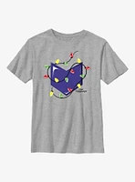 Marvel Hawkeye Christmas Lights Logo Youth T-Shirt