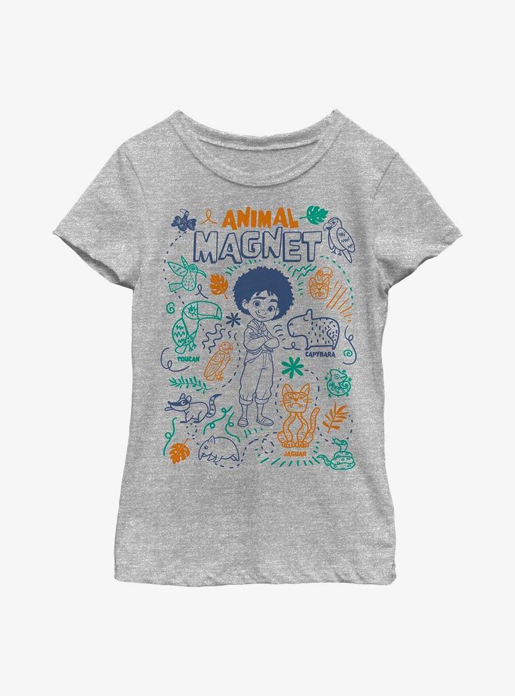 Disney Encanto Animal Magnet Youth Girls T-Shirt