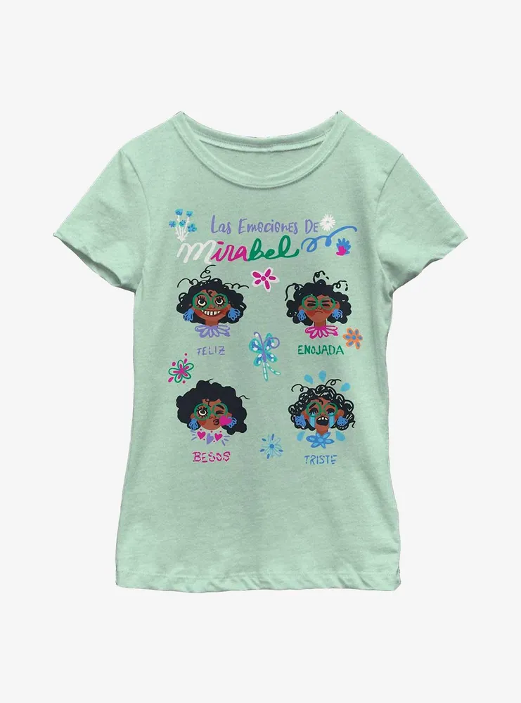 Disney Encanto Emociones De Mirabel Youth Girls T-Shirt