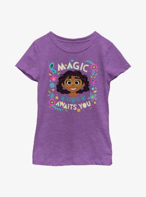 Disney Encanto Magic Awaits You Youth Girls T-Shirt