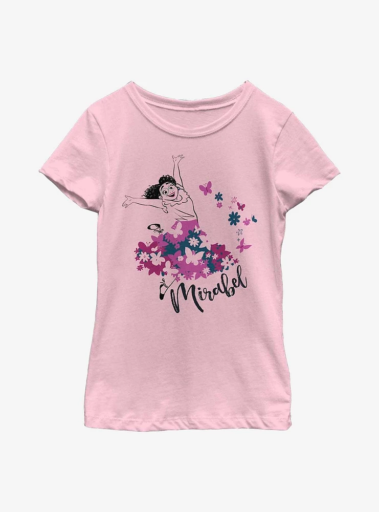 Disney Encanto Mirabel Butterfly Youth Girls T-Shirt