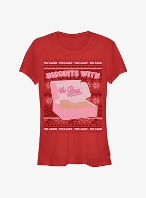 Ted Lasso Biscuits Ugly Sweater Girls T-Shirt