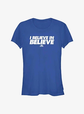 Ted Lasso Believe Text Girls T-Shirt