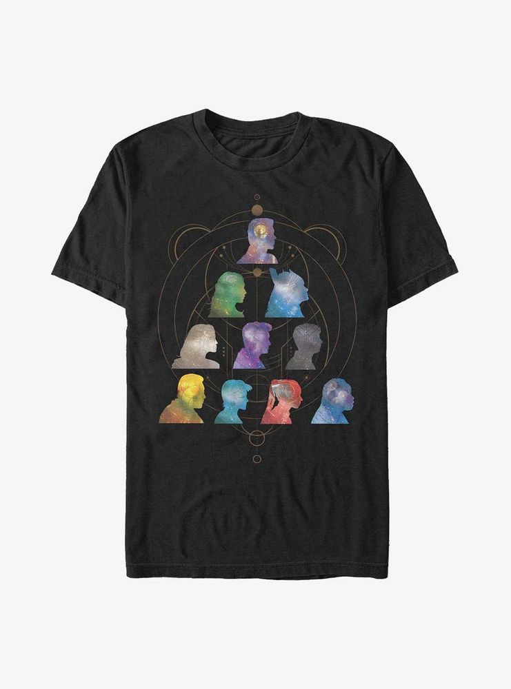 Marvel The Eternals Silhouette Pyramid Heads T-Shirt