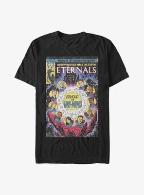 Marvel The Eternals Old-School Comic Book Cover T-Shirt