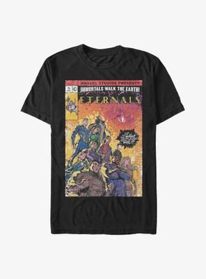 Marvel The Eternals Vintage Style Comic Book Cover T-Shirt