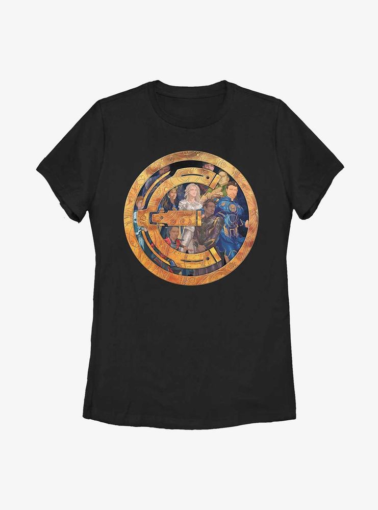 Marvel The Eternals Badge Group Shot Womens T-Shirt