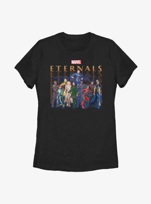 Marvel The Eternals Repeating Group Womens T-Shirt