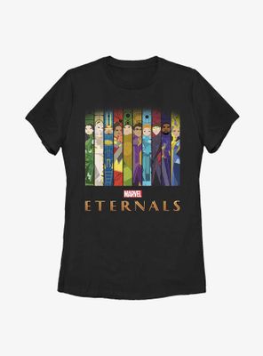 Marvel The Eternals Vertical Box Ups Womens T-Shirt