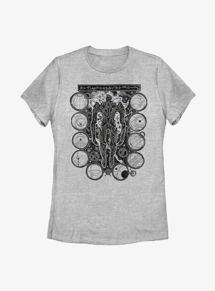 Marvel The Eternals Wood Stamp Arishem Womens T-Shirt