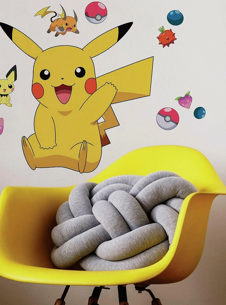 Pokemon Pikachu Peel & Stick Giant Wall Decals