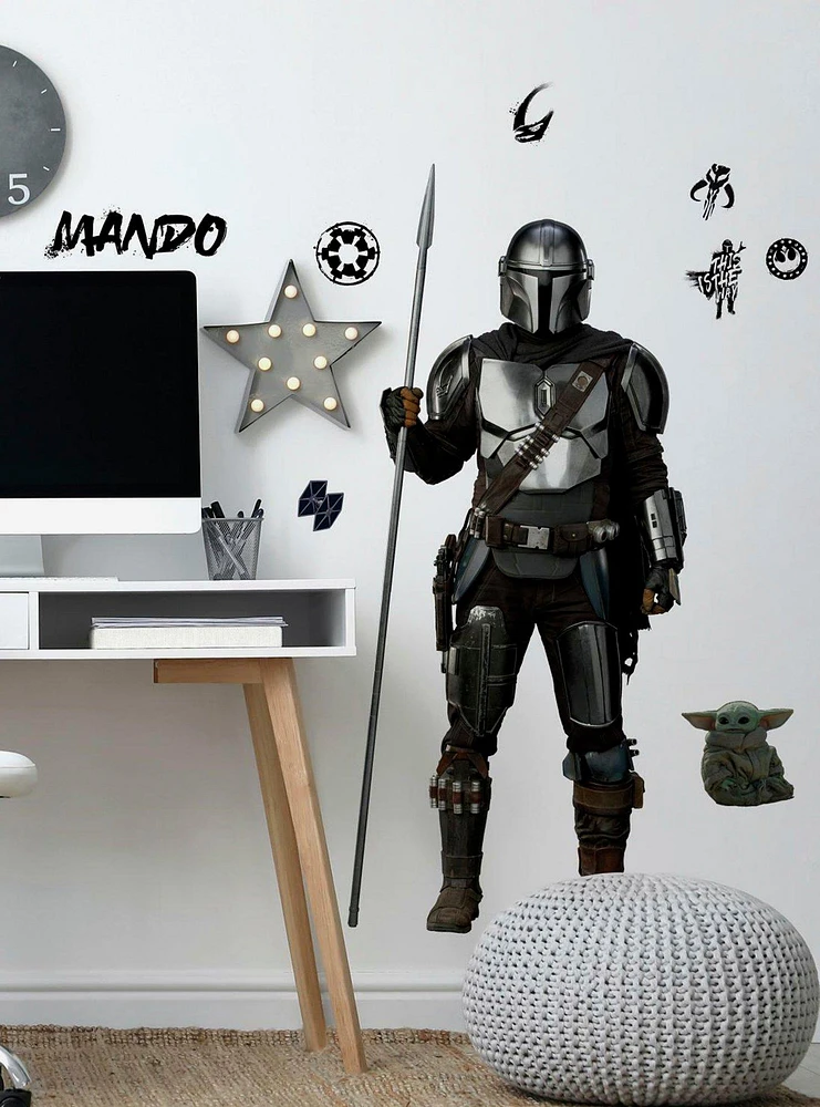 Star Wars The Mandalorian In Beskar Peel & Stick Giant Wall Decal