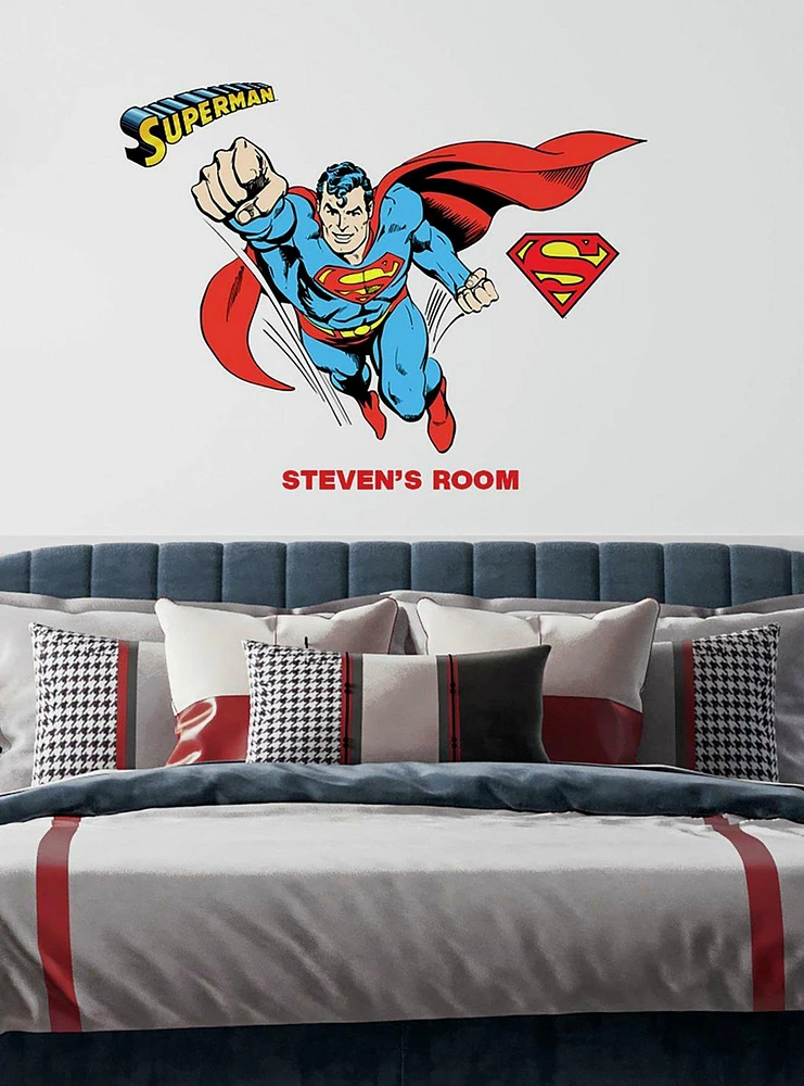 DC Comics Superman Alphabet Peel & Stick Giant Wall Decals