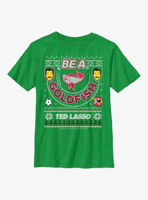 Ted Lasso Be A Goldfish Ugly Sweater Youth T-Shirt