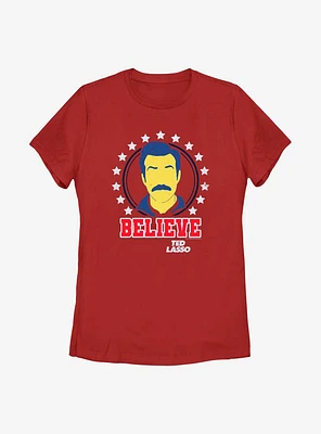 Ted Lasso Believe Stars Womens T-Shirt
