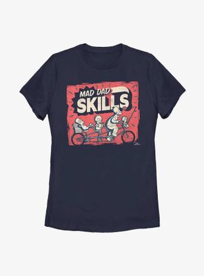 The Simpsons Mad Dad Skills Womens T-Shirt