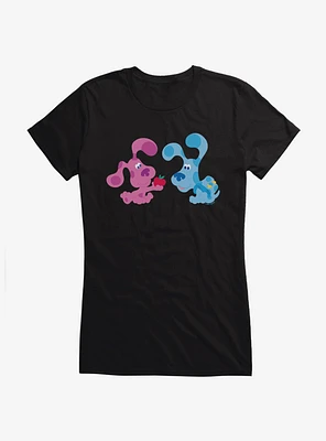 Blue's Clues Magenta And Blue Apple Girls T-Shirt