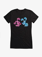 Blue's Clues Magenta And Blue Apple Girls T-Shirt