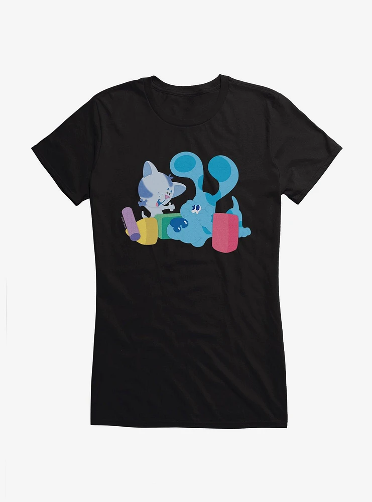 Blue's Clues Periwinkle And Blue Playtime Girls T-Shirt