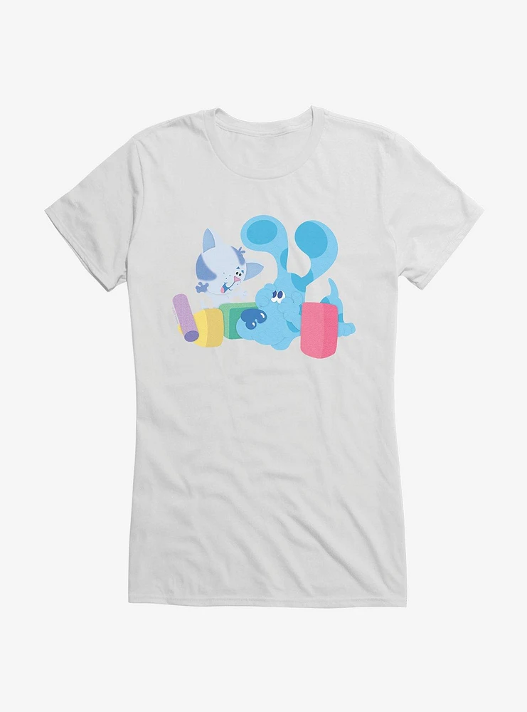 Blue's Clues Periwinkle And Blue Playtime Girls T-Shirt