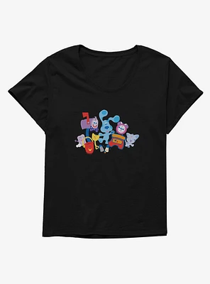 Blue's Clues Group Fun Girls T-Shirt Plus