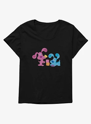 Blue's Clues Magenta And Blue Playtime Girls T-Shirt Plus