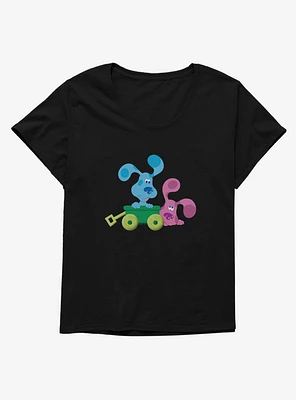 Blue's Clues Magenta And Blue Wagon Ride Girls T-Shirt Plus
