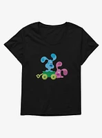 Blue's Clues Magenta And Blue Wagon Ride Girls T-Shirt Plus