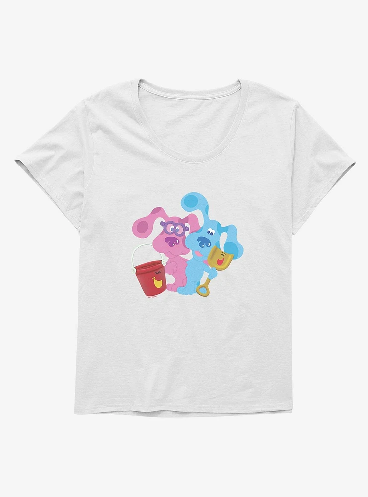 Blue's Clues Magenta And Shovel Pail Playtime Girls T-Shirt Plus